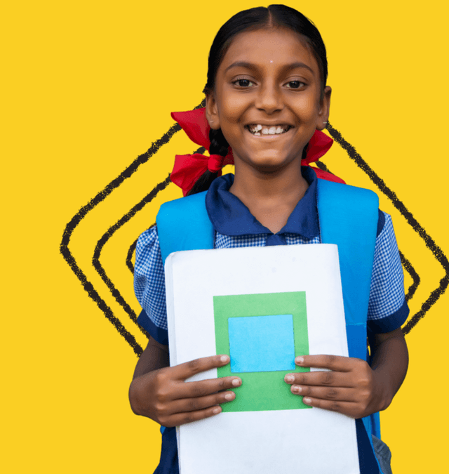 Child learning confidently